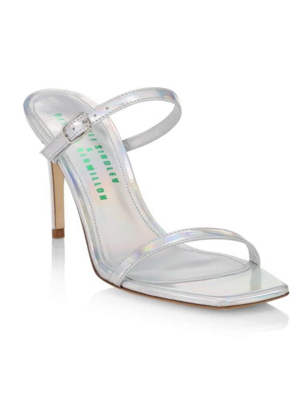 Silver Iridescent Heels